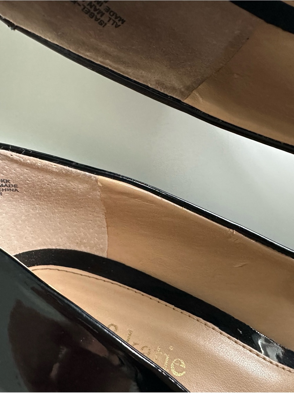Kelly & Katie Black Patent Round Toe Stiletto Pumps | Classic Work Heels - Picture 15 of 16